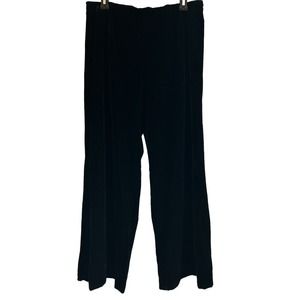 Coldwater Creek Women’s‎ Size 12 Black Wide Leg Velvet Pants